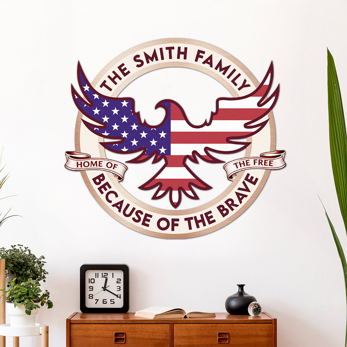 Custom Family Name Home Of The Free America 250 Metal Sign TH10 898909