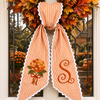 Personalized Embroidered Monogram Hydrangea Wreath Sash Bow LM32 669845