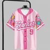 Personalized Teacher Jersey, Custom Name Number Baseball Shirt for Teachers, Back to School Appreciation Gift CH07 180042