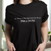 His Blooded Shirt Said One Word Freedom Dark Shirt HA75 64432