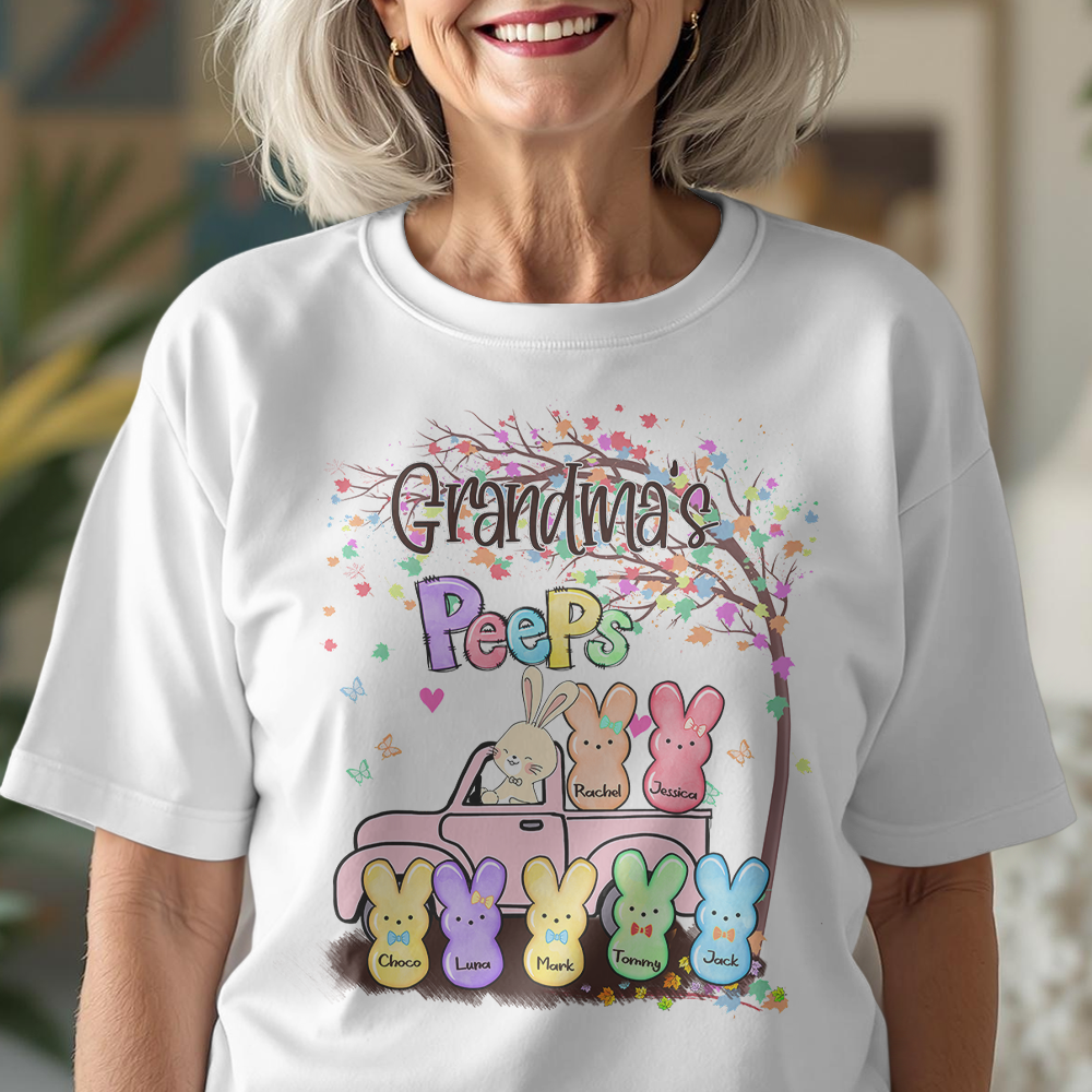 Personalized Gift For Grandma Tree Easter With Kid Shirt LM32 893175