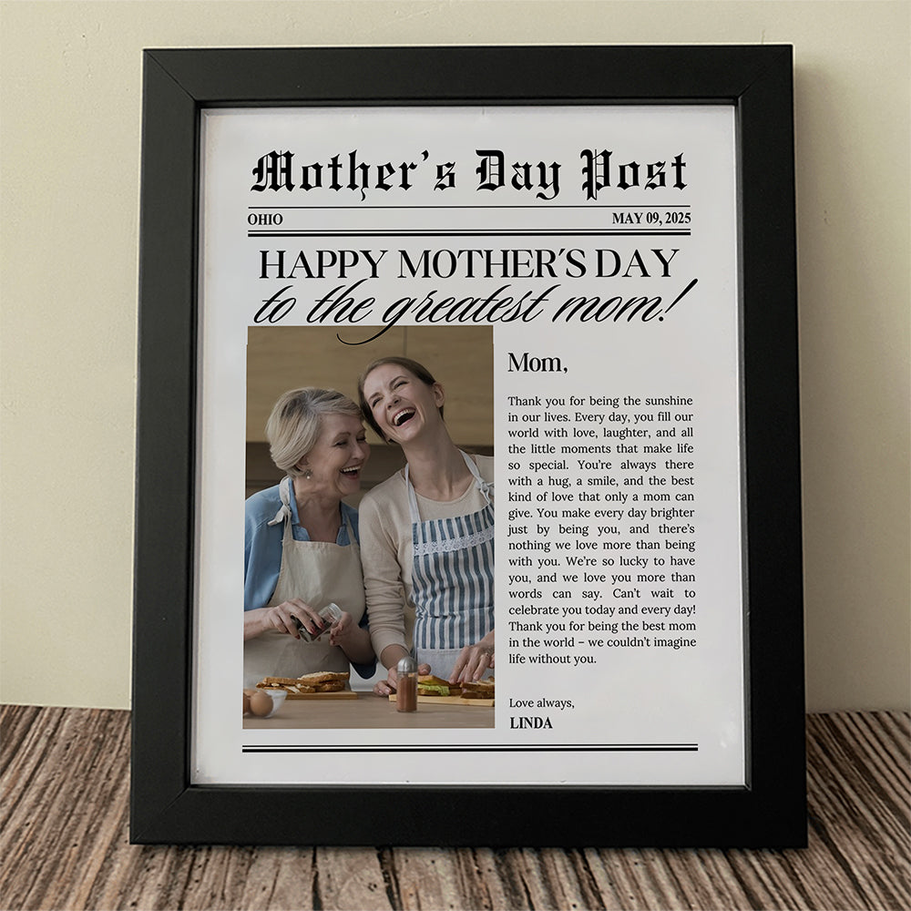 Custom Photo The Greatest Mother For Mother's Day Picture Frame TH10 892597