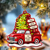 Custom Family Name Christmas Tree Red Truck Acrylic Ornament, Christmas Decoration for Families CH07 180740