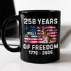 Custom Dog America 250 of Freedom Black Mug For Dog Lovers LM32 895317