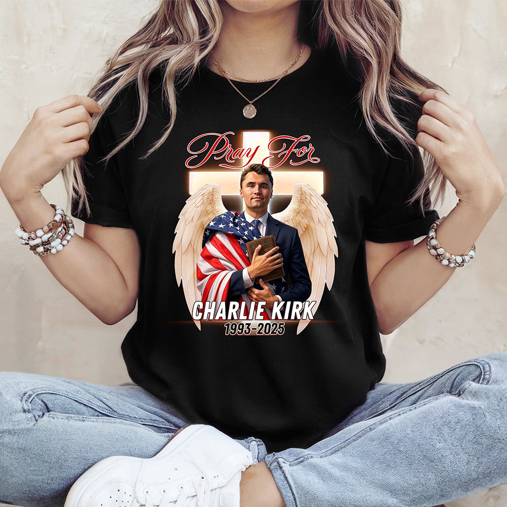 Pray For Charlie Kirk A True Hero Dark Shirt HO82 65774