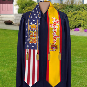 Estolas de graduación con bandera del país – Promoción 2025 HA75 892170