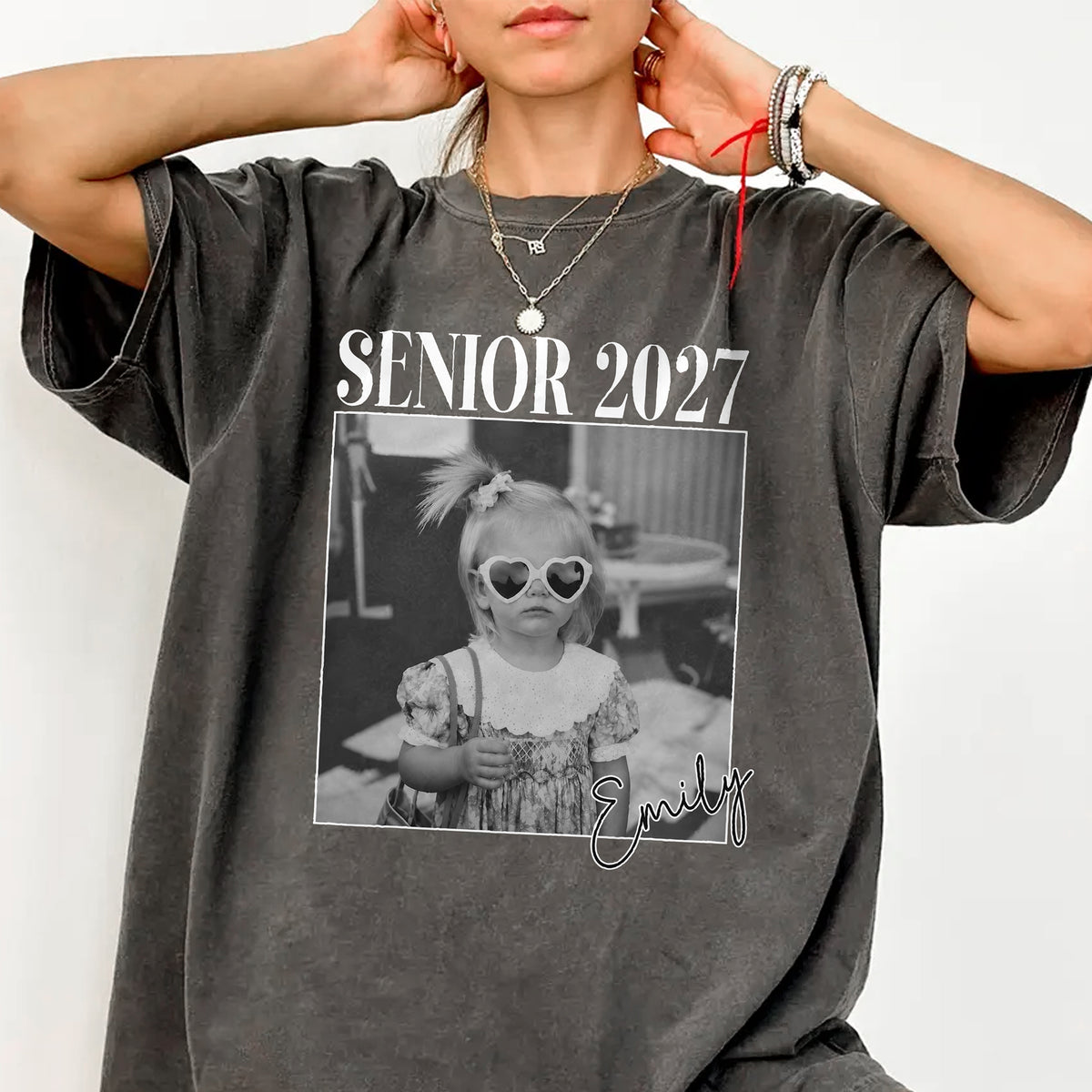 Personalized Senior 2027 Photo Comfort Shirt Graduation Gift TH10 170627