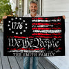 We The People Black And Red USA American Double-Sided Flag HA75 898222