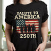 Salute To America 250th Veteran Dark Shirt Happy America 250 Gifts CH07 896690