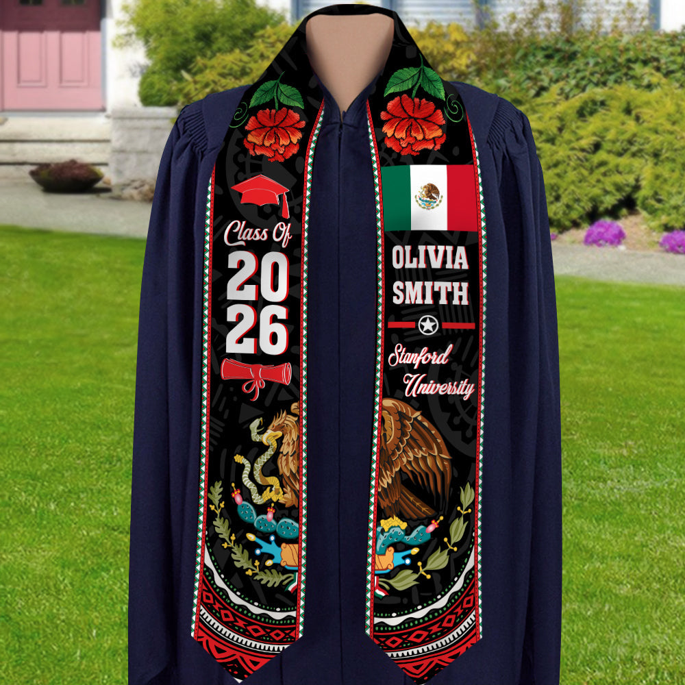Custom Name Class Of 2026 Graduation Celebration Stole LM32 897697