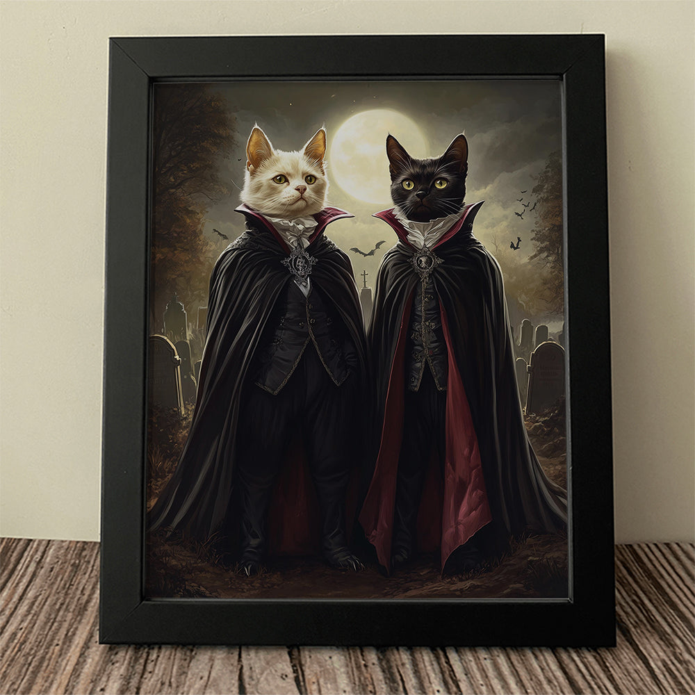 Custom Halloween Pet Portrait Picture Frame Gift For Dog Cat Lovers HO82 894962