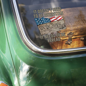 We The People US Flag Car Window Decal Sticker HA75 898234