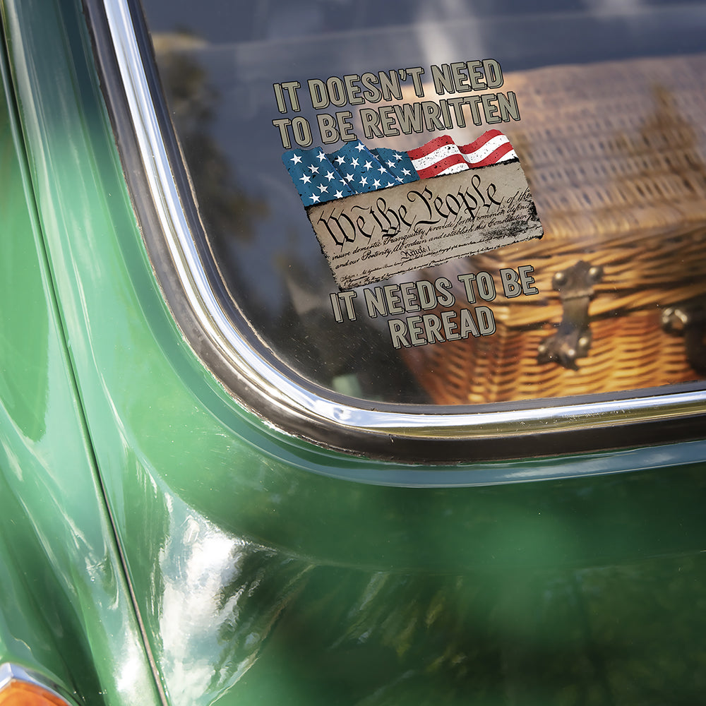 We The People US Flag Car Window Decal Sticker HA75 898234