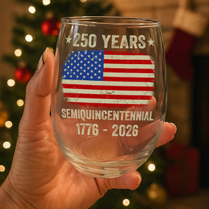 250th Anniversary United States Semiquincentennial Wine Glass HO82 894766