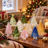 Mini Christmas Tree Stained Glass, Glass Tree Figurines, Unique Holiday Decor LM32 670263