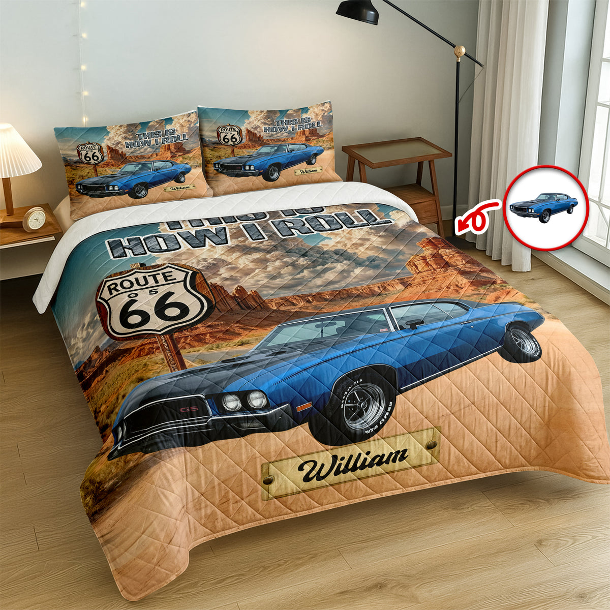 Custom Car Photo This Is How I Roll Bedding Set Gift For Car Lover CH07 899928