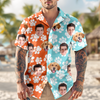 Custom Photo Paw Pattern Hawaii Shirt - Custom Funny Pet Lover Gift CH07 911106
