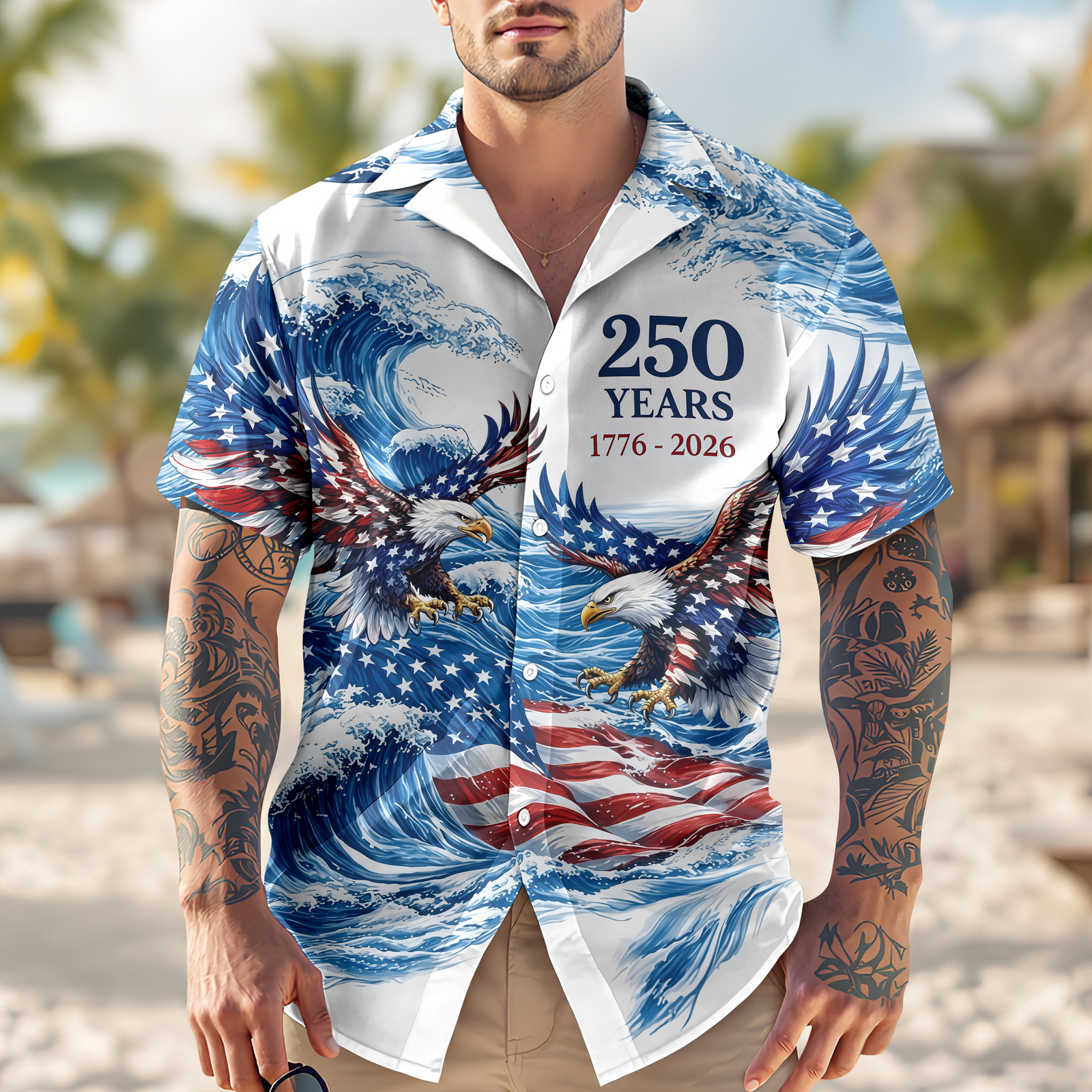 America’s 250th Anniversary Hawaiian Shirt CH07 895578