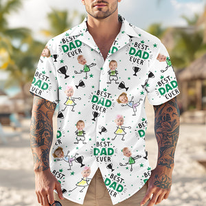 Custom Photo Best Dad Ever Family Hawaii Shirt TH10 892827