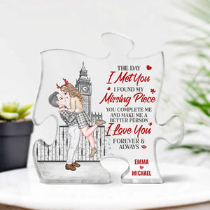 GeckoCustom I Love You Forever And Always Valentine's Day Transparent Plaque Personalized Gift TA29 890299