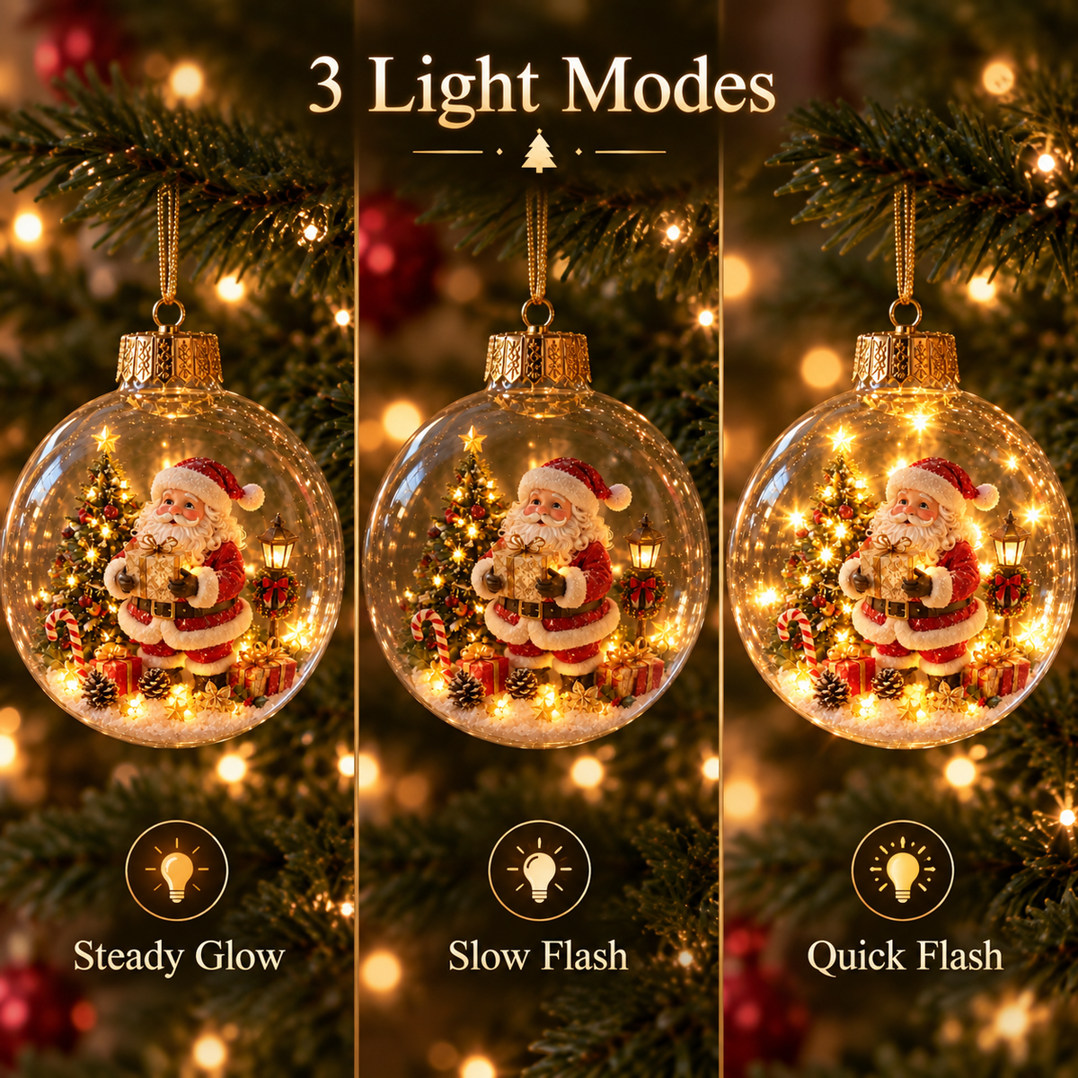 Glowing Christmas Diorama Ornament Home Decor TH10 171181