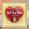 Custom Cute Dog Face To Dog Mom Heart Flower Shadow Box For Mother's Day LM32 893275