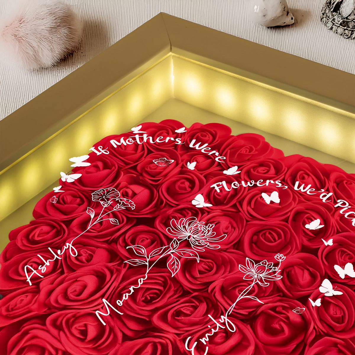 A Mother Is Like A Flower - Flower Shadow Box For Mother's Day TH10 892555