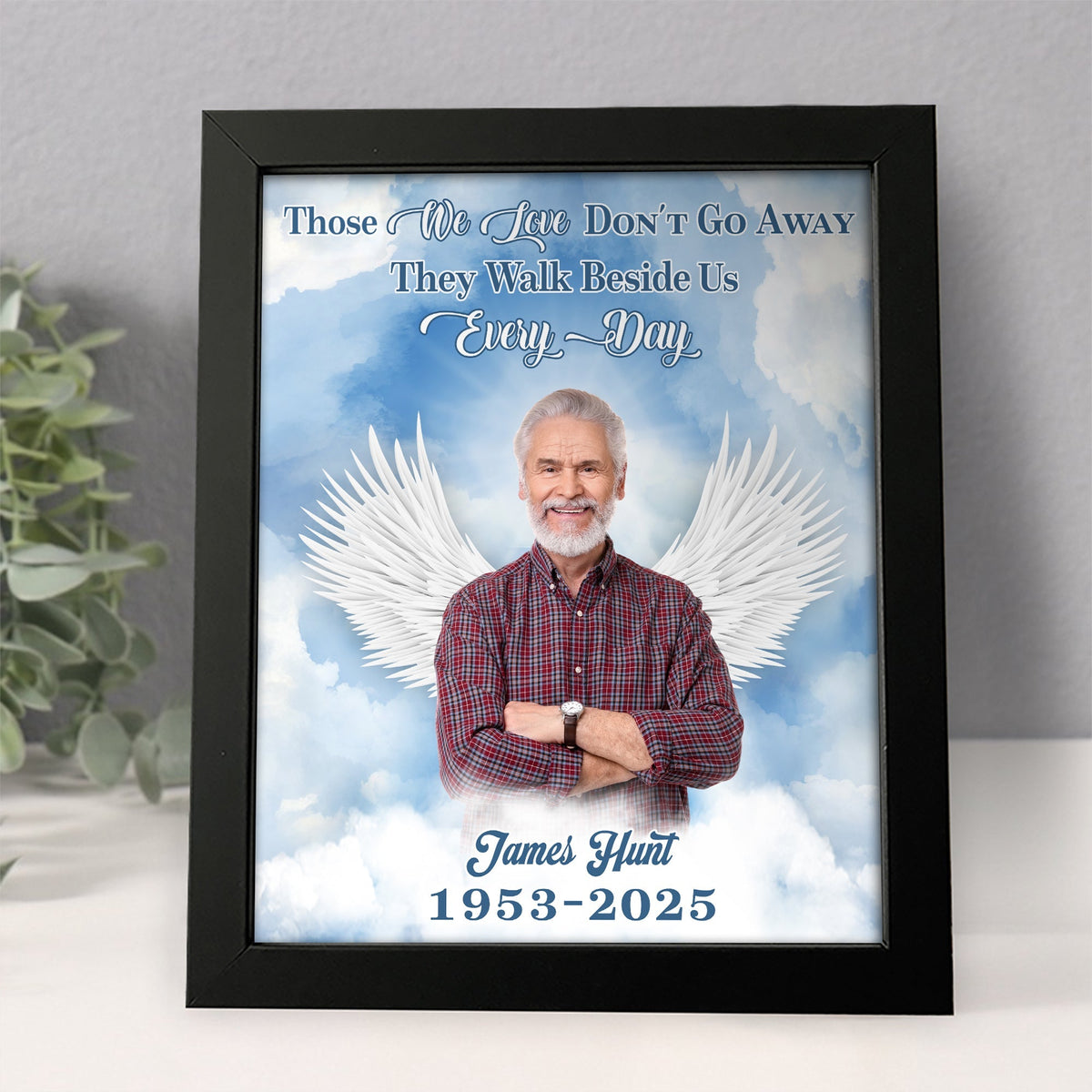 Custom Photo In Loving Memory Memorial Heaven Picture Frame TH10 892501
