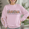 This Grandma Wears Her Heart On Her Sleeve Sweatshirt Personalized Gift For Mother's Day HO82 893630