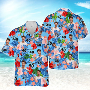 Custom Birthday Photo Tropical Style Hawaii Shirt Summer Gift CH07 895664