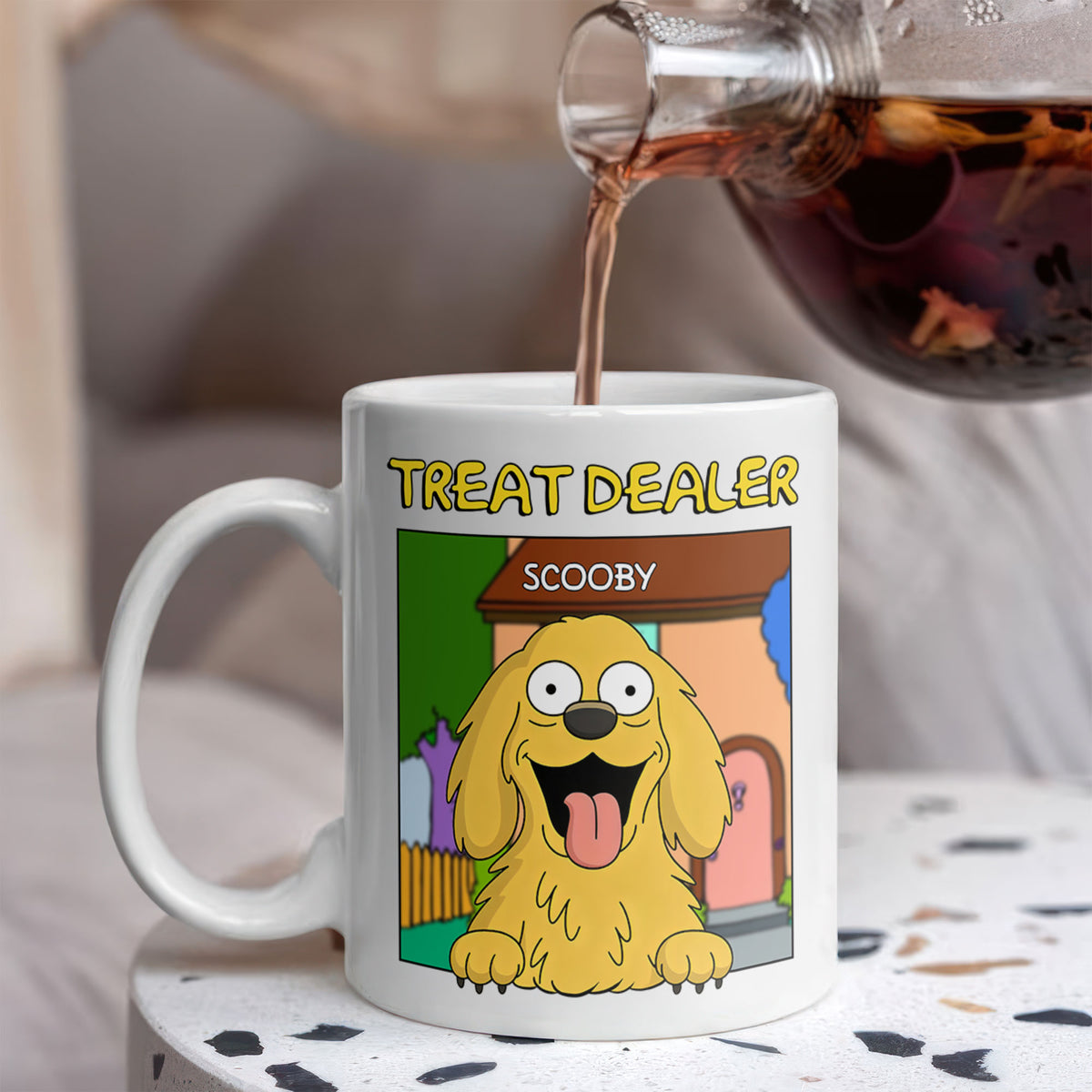 Personalized Funny Dog Treat Dealer For Dog Lovers  White Mug LM32 893375