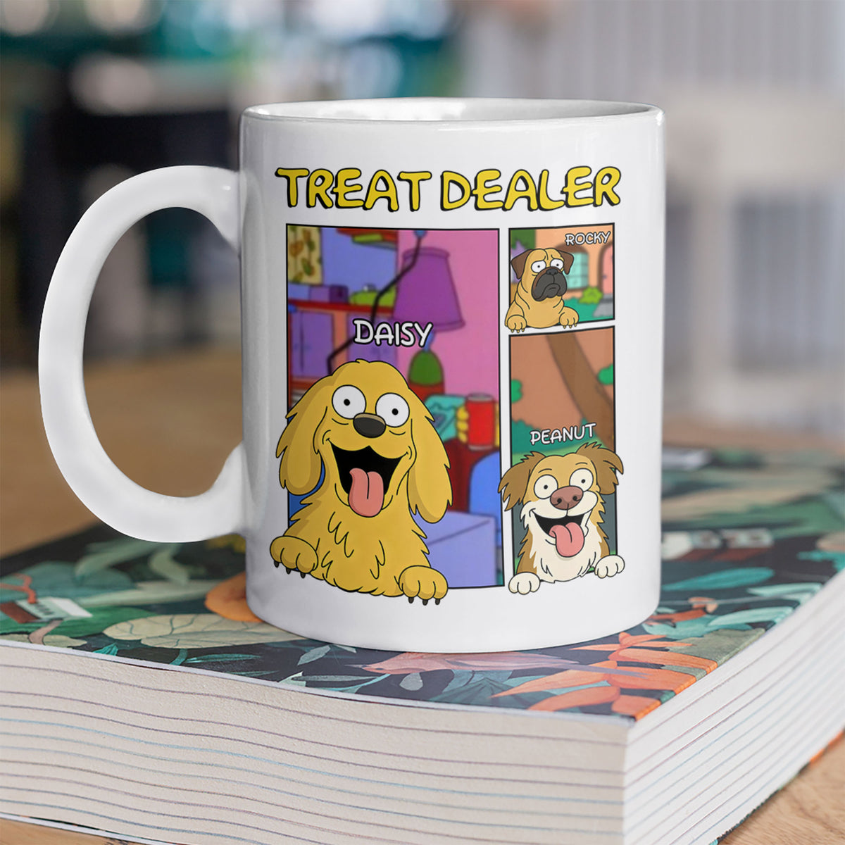 Personalized Funny Dog Treat Dealer For Dog Lovers  White Mug LM32 893375