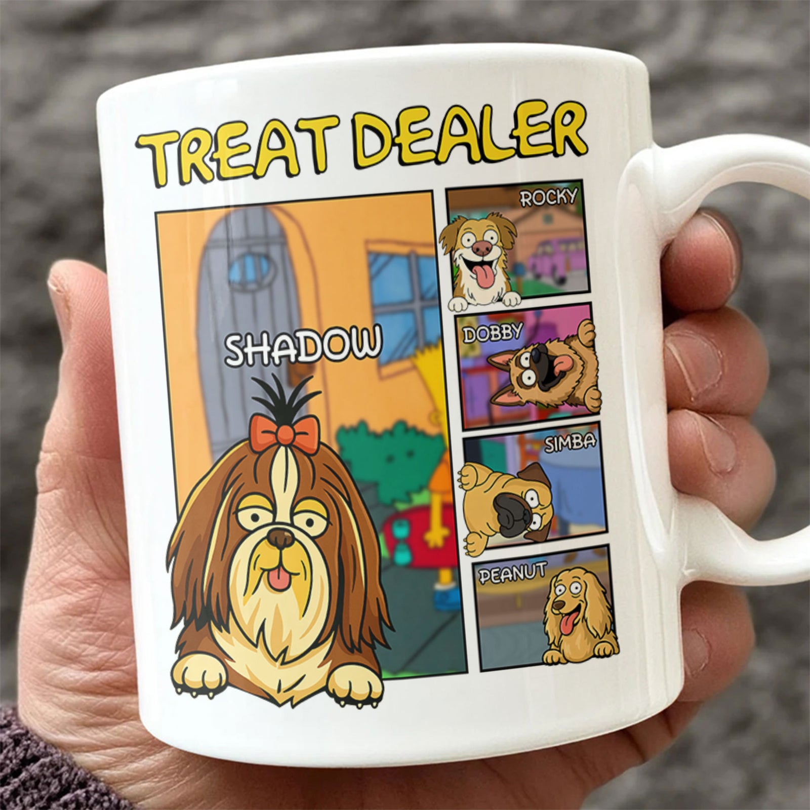 Personalized Funny Dog Treat Dealer For Dog Lovers  White Mug LM32 893375