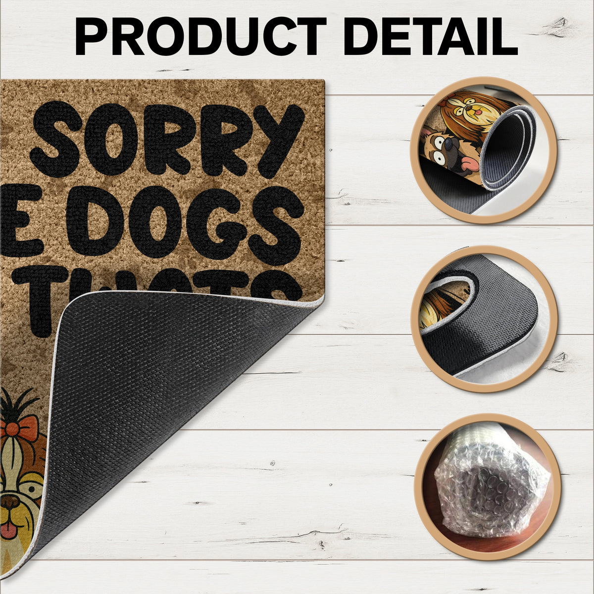 Sorry The Dogs Are Twats Personalized Welcome Doormat Gift For Dog Lover HO82 893720