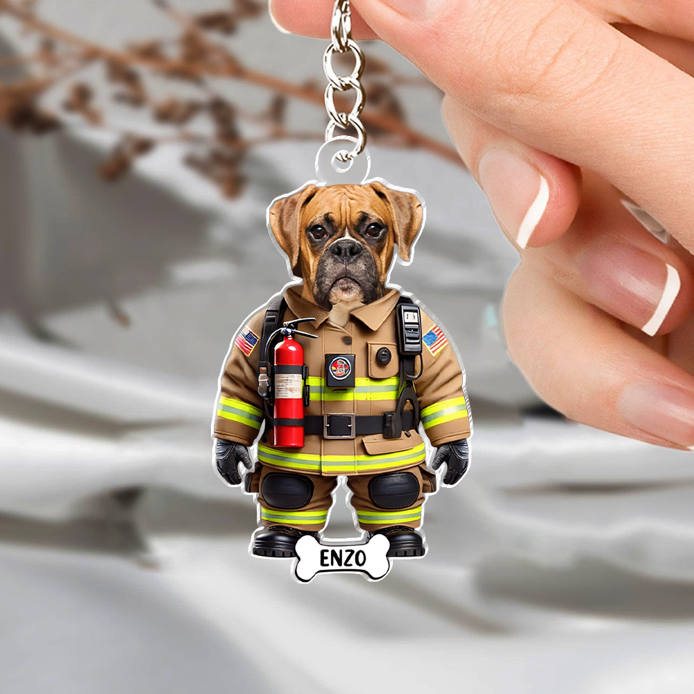 Custom Photo Cute Dog Cat Acrylic Keychain Gift For Dog Lovers Cat Lovers CH07 895700