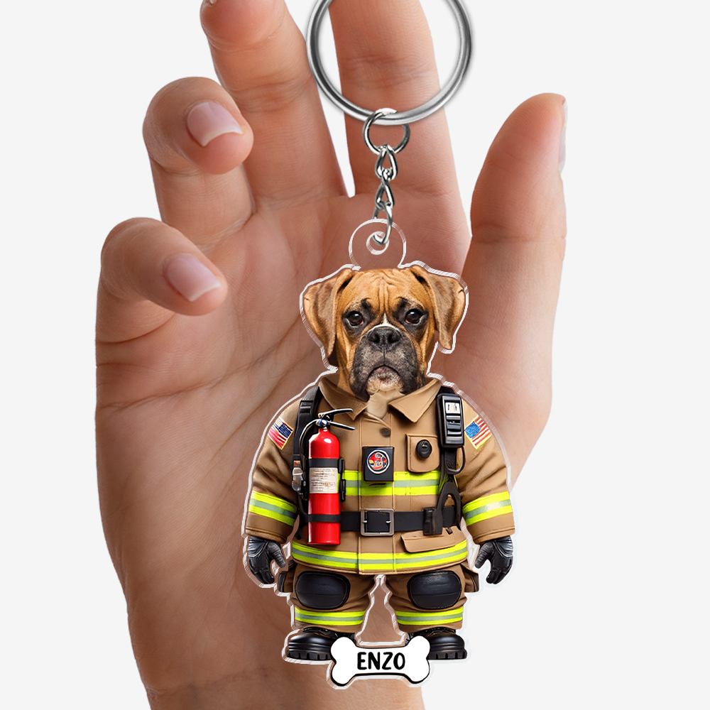 Custom Photo Cute Dog Cat Acrylic Keychain Gift For Dog Lovers Cat Lovers CH07 895700