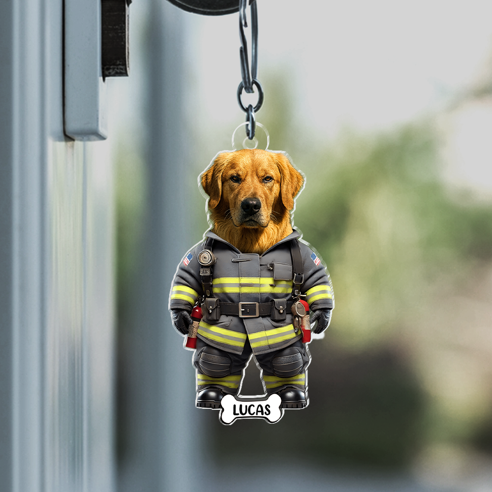 Custom Photo Cute Dog Cat Acrylic Keychain Gift For Dog Lovers Cat Lovers CH07 895700