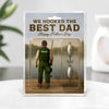 Personalized Hooked the Best Dad Ever Family Fishing Fun Acrylic Block Plaque LM32 893455