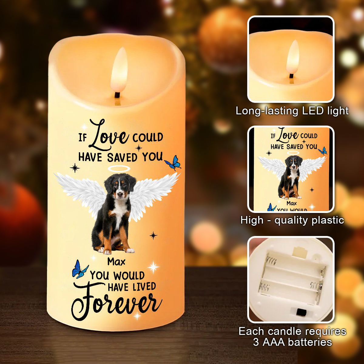 Custom Photo You Were My Favorite Hello and My Hardest Goodbye Led Candle CH07 895718