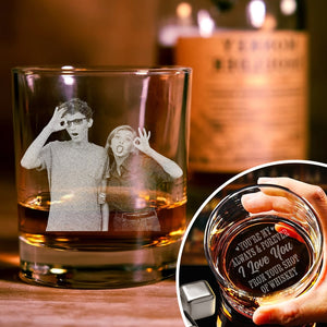 Custom Photo You're My Always & Forever - Personalized Rock Glass TH10 892791