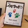 Best Dog Dad Ever Hands Down 2-Layered Wooden Plaque With Stand For Dog Lover TH10 894003