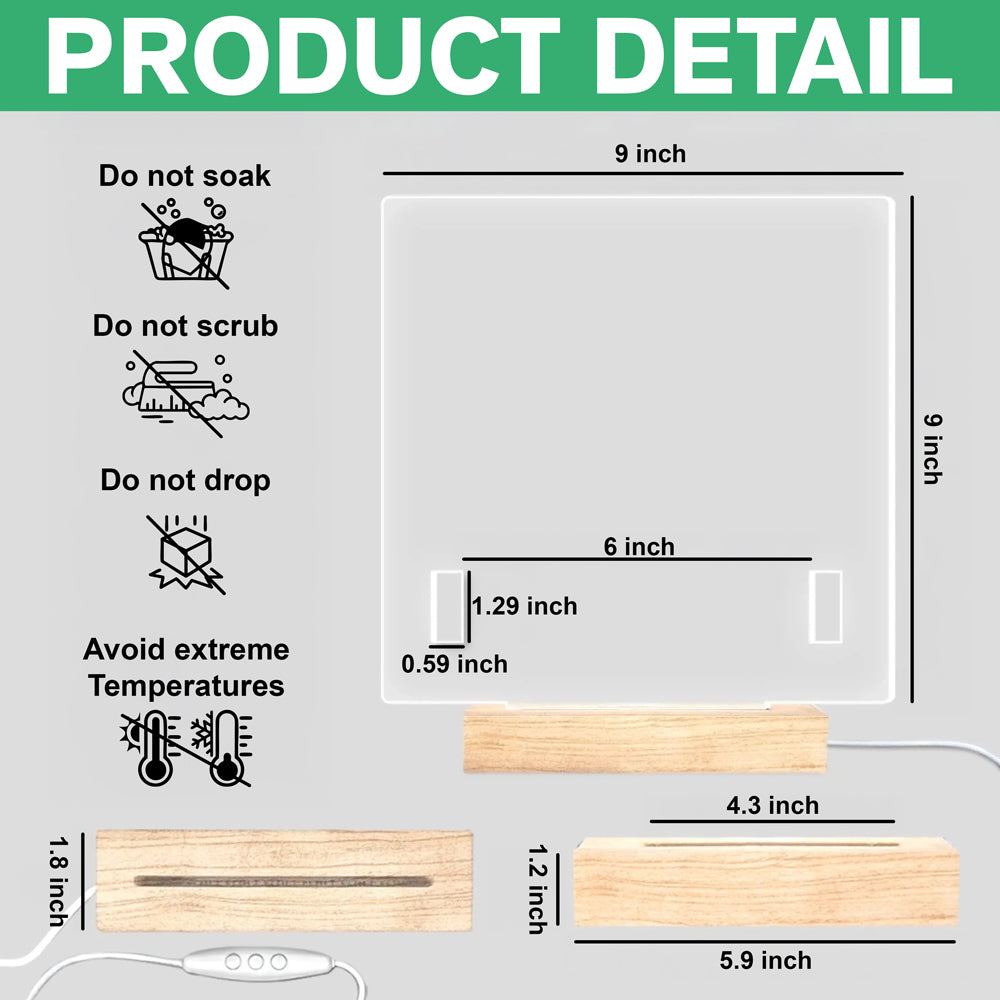 Custom Photo You Were My Favorite Hello Memorial Acrylic Collar Frame TH10 894095