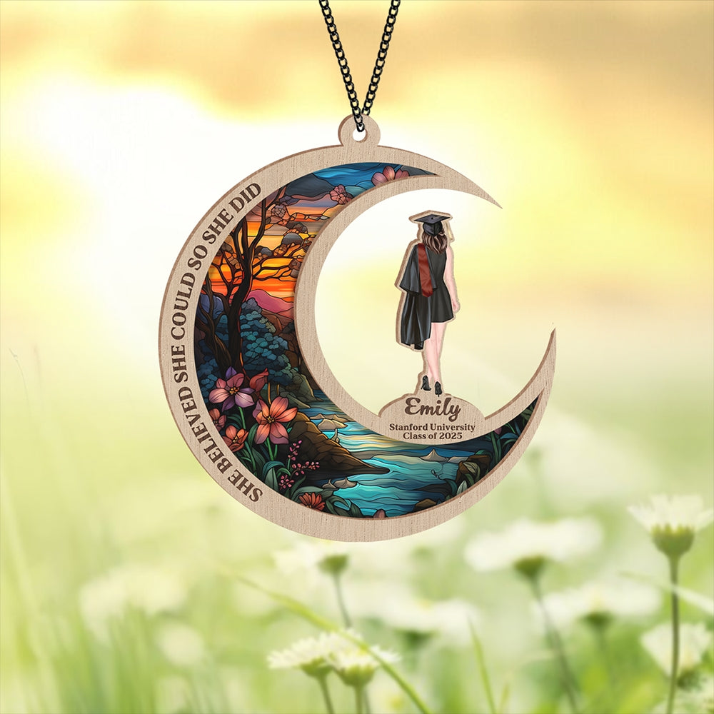 She Belived She Could So She Did Graduation Suncatcher TH10 894247
