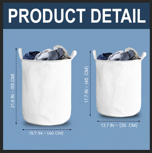 Personalized Dog Custom Breeds Floral Toile De Jouy French Laundry Basket LM32 893761