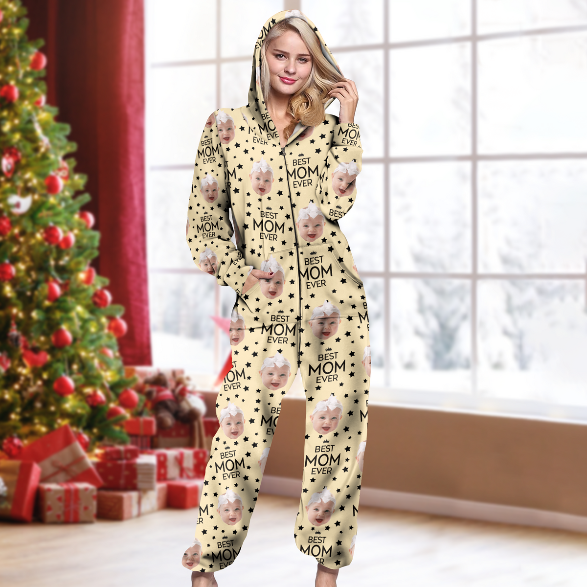 Custom Photo Best Dad Ever Onesie Pajamas HO82 894324