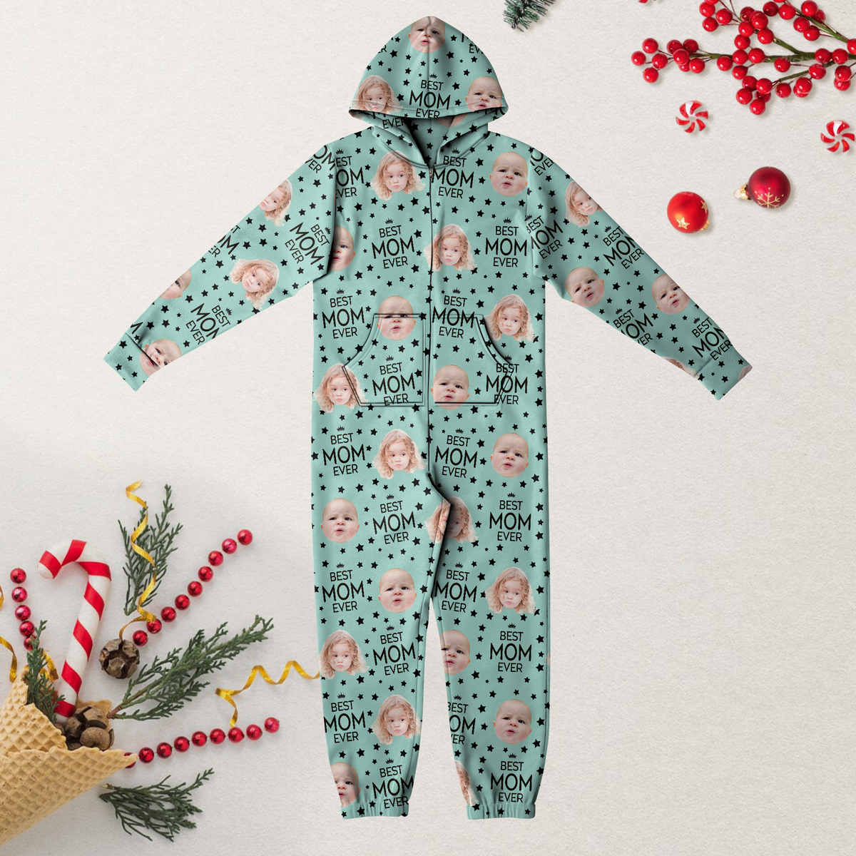 Custom Photo Best Dad Ever Onesie Pajamas HO82 894324