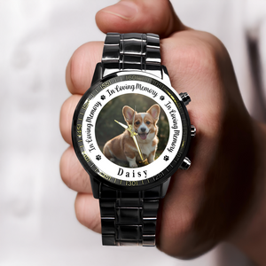 Custom Pet Memorial Photo - Personalized Men's Watch Gift For Dog Cat Lovers TH10 894261