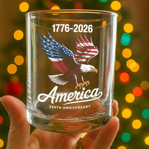 Celebrate 250 Years of America USA Anniversary 1776-2026 Whiskey Glass HO82 894486