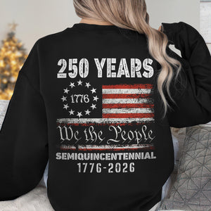 Celebrate Our America 250th Anniversary United States Semiquincentennial Back Side Dark Shirt HA75 897404