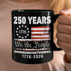 Celebrate Our America 250th Anniversary United States Semiquincentennial Black Mug HA75 897406